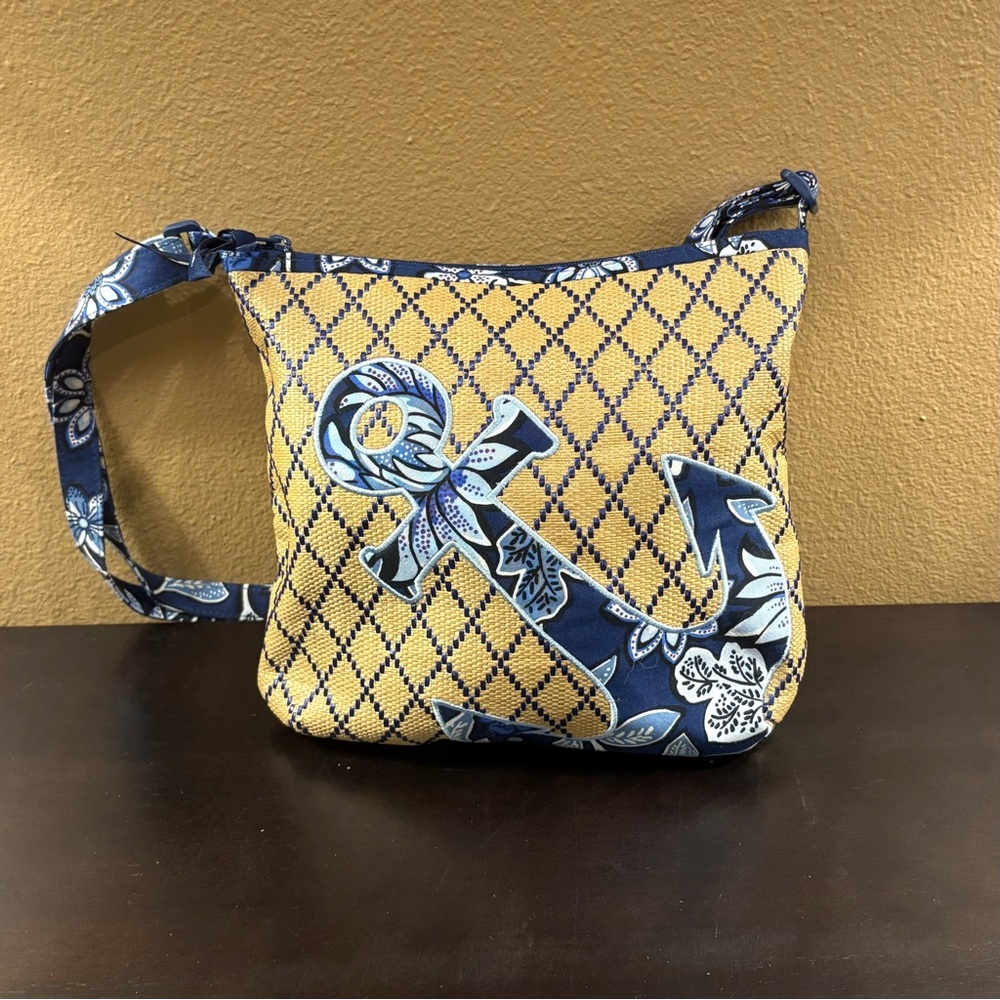 VERA BRADLEY Straw Anchor Crossbody